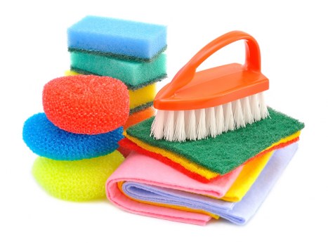 Close-up view of carpet care and extraction process